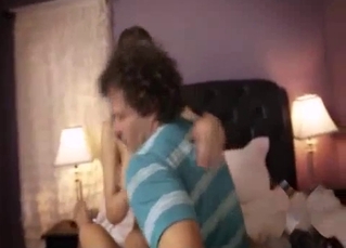 Curvy sister brunette enjoys filthy penetration